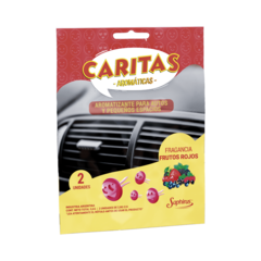 Fragancia Frutos Rojos Aromatizante Para Auto Pack X2 - Caritas
