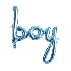 Globo Metalizado Frase Boy - Girl Gender Baby Shower - comprar online