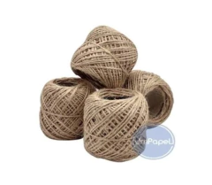 Pack 10 Ovillos Hilo Yute 28/2 Natural N°50 3/08 30 Mts. (Cod. 413)
