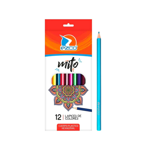 Lapices Ezco Mito Largos X 12 Colores
