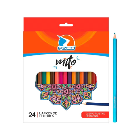 Lapices Ezco Mito Largos X 24 Colores