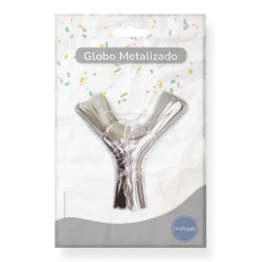Globo Letra Metalizado Plateado 16 Apto Helio - comprar online