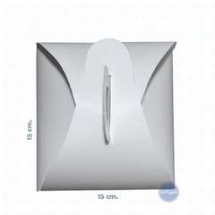 Caja Maletín Mini Torta Take Away Blanca 15x15x12 Cm X 10 U. - comprar online