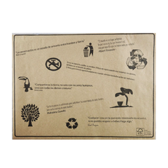 MANTEL INDIVIDUAL PAPEL KRAFT IMPRESO 25X35 CM. NBIO X 200U en internet