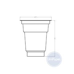 Pote Copobras 180ml Postres Con Tapa Apto Micro X 50 Uni. - Umpapel Distribuidora