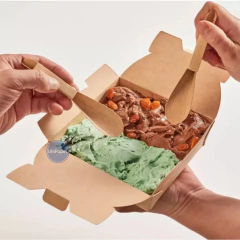 Contenedores Biodegradables De Carton Para Helados 1 Kg x 50 Unidades - Umpapel Distribuidora