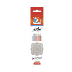 Lapices Ezco Mito Largos Pastel X 6 Colores