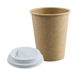 Vaso Polipapel Madera 8 oz (237cc) Con Tapa - comprar online