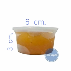 Pote 55cc natural Plastivas - Umpapel Distribuidora