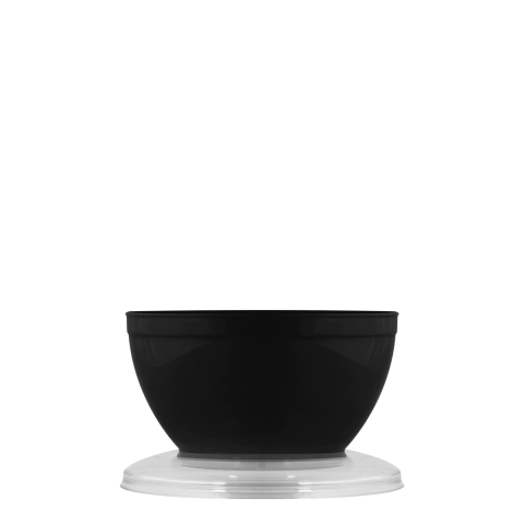 Pote Strawplast Con Tapa 100 ml. Negro