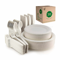 Plato Compostable 17 Cm. Bio Compostable Fecula De Maiz X 50 - comprar online