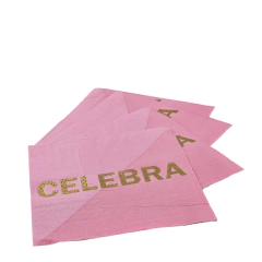 Servilletas Rosa Celebra X 12u