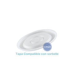 Tapa 80 mm. Con tapa para sorbete