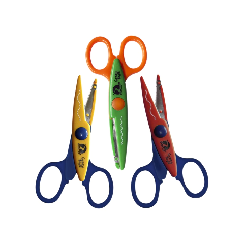 Tijera Ezco Crazy Style 14cm Zig Zag Con Formas Surtidas