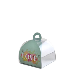 Caja Maletín Mini Torta Love 15x15x15 Cm