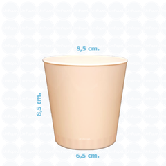 Vasos Conicos Rigidos Colores Pastel 300ml.