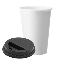 VASO POLIPAPEL BLANCO 16OZ CON TAPA (476CC) ESTISOL - comprar online