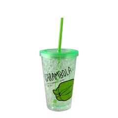 Vaso Con Tapa Y Sorbete Acrilico Gel Termico Para Freezer - comprar online