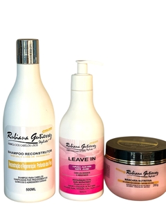 KIT com Máscara nutritiva + Shampoo + Leave in Protetor térmico - comprar online