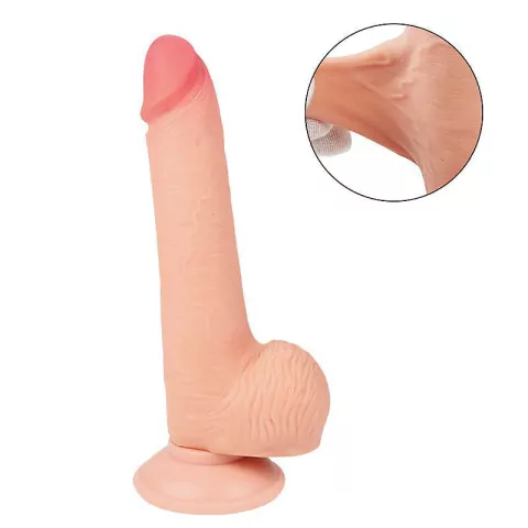 PÊNIS SUPER REALÍSTICO COM VENTOSA E VÉRTEBRA - 20X3CM