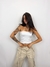 CROPPED TOMARA QUE CAIA COM ELÁSTICOBRANCO SUNUNGA
