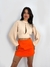 CROPPED MANGA LONGA E DECOTE FRONTAL BEGE JOEY - comprar online