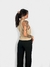 BLUSA COM DECOTE CRUZADO NA FRENTE BEGE LAUREEN - comprar online
