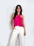 BLUSA COM DECOTE CRUZADO NA FRENTE PINK LAUREEN