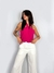 BLUSA COM DECOTE CRUZADO NA FRENTE PINK LAUREEN - comprar online