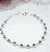 Pulsera plata bolitas
