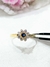 Anillo oro roseta zafiro - tienda online