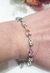 Pulsera plata y oro18kl gotas - comprar online