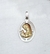 Medalla virgen niña plata y oro 18kl
