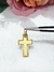 Cruz lisa oro18kl - tienda online