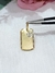 Colgante chapita oro18kl - tienda online