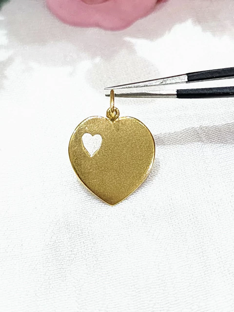 Colgante corazon oro 18kl