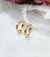 Aros argollas oro fasetada - tienda online