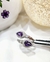 Anillo plata cruzado amatista - Joyas Maia