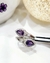Anillo plata cruzado amatista - tienda online