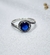 Anillo plata zafiro solutario - comprar online