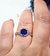 Anillo plata zafiro solutario - tienda online