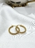 Aros argollas acero dorado
