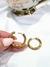 Aros argollas acero dorado - tienda online