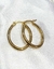 Aros argollas acero dorado - comprar online