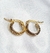 Aros argollas acero dorado - comprar online