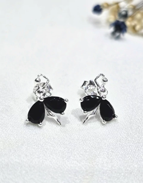 Aros plata bailarina