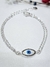 Pulsera acero blanco ojito