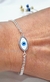 Imagen de Pulsera acero blanco ojito