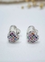Aros corazon acero blanco