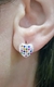 Aros corazon acero blanco